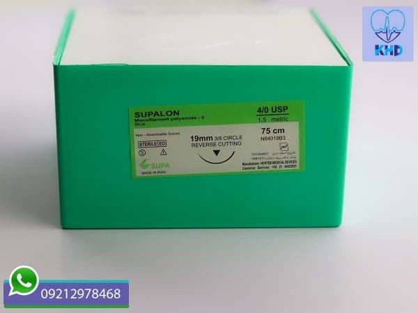 نخ بخیه 4/0 نایلون